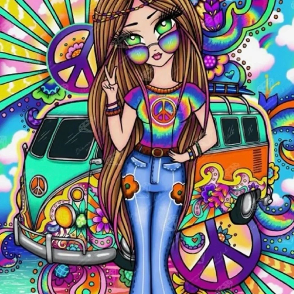 Diamond Art - Groovy Girl - Picture 1 of 4